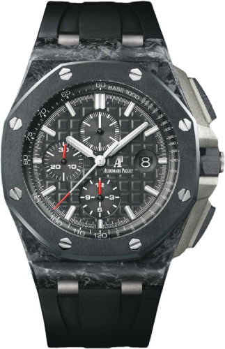 Audemars Piguet Royal Oak Offshore Tourbillon Chronograph 44mm Black Index Forged Carbon Rubber | 26550AU.OO.A002CA.01