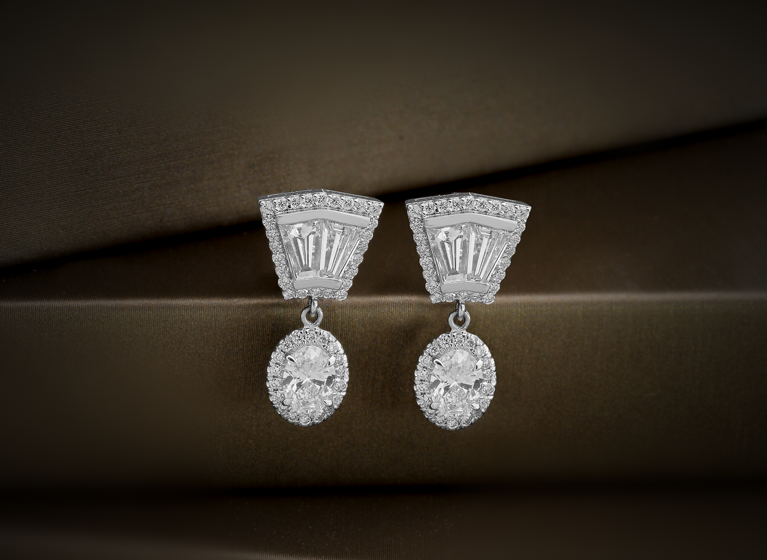Diamond Drop Earrings