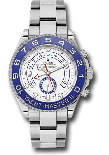 Rolex Steel Yacht-Master II 44 Watch - Matt White Dial - 116680 - 2020