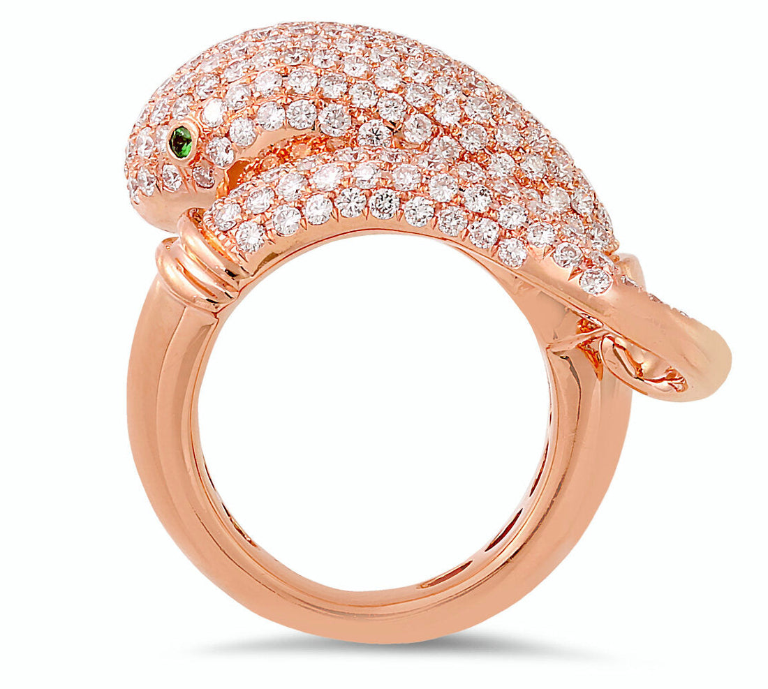 18K Rose Gold Diamond Ring