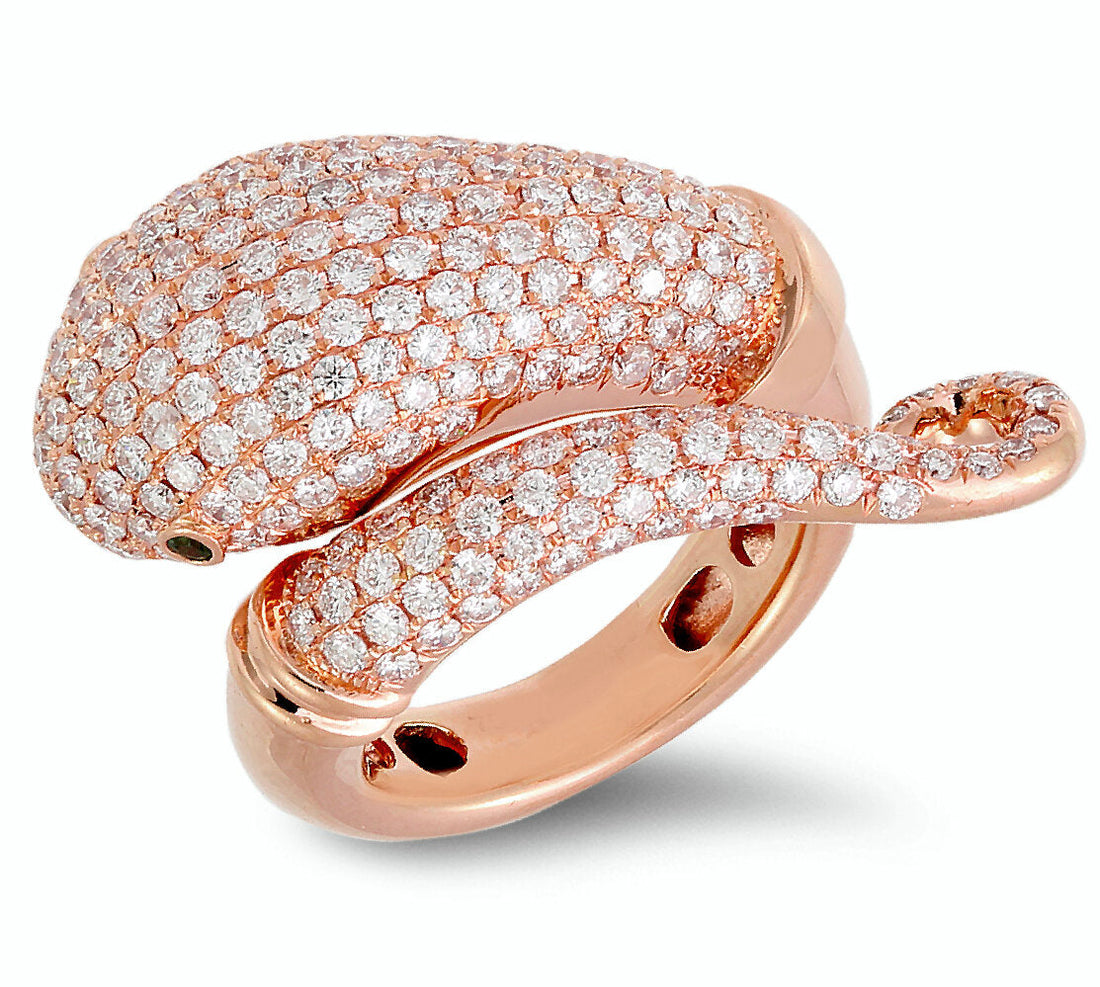 18K Rose Gold Diamond Ring