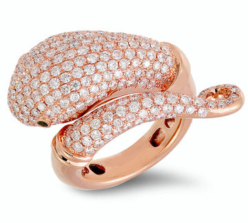 18K Rose Gold Diamond Ring