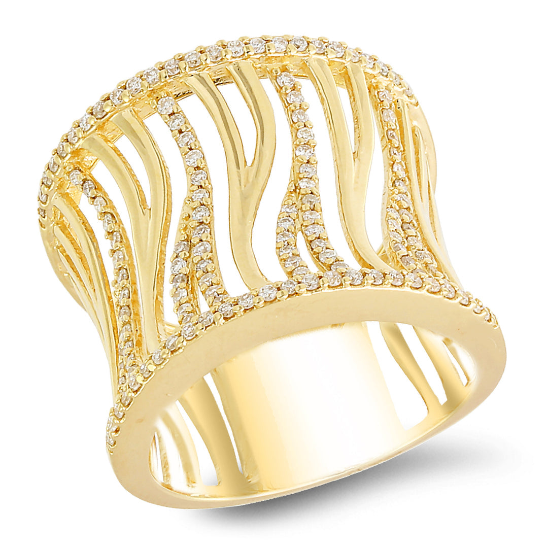 18K Yellow Gold Diamond Ring