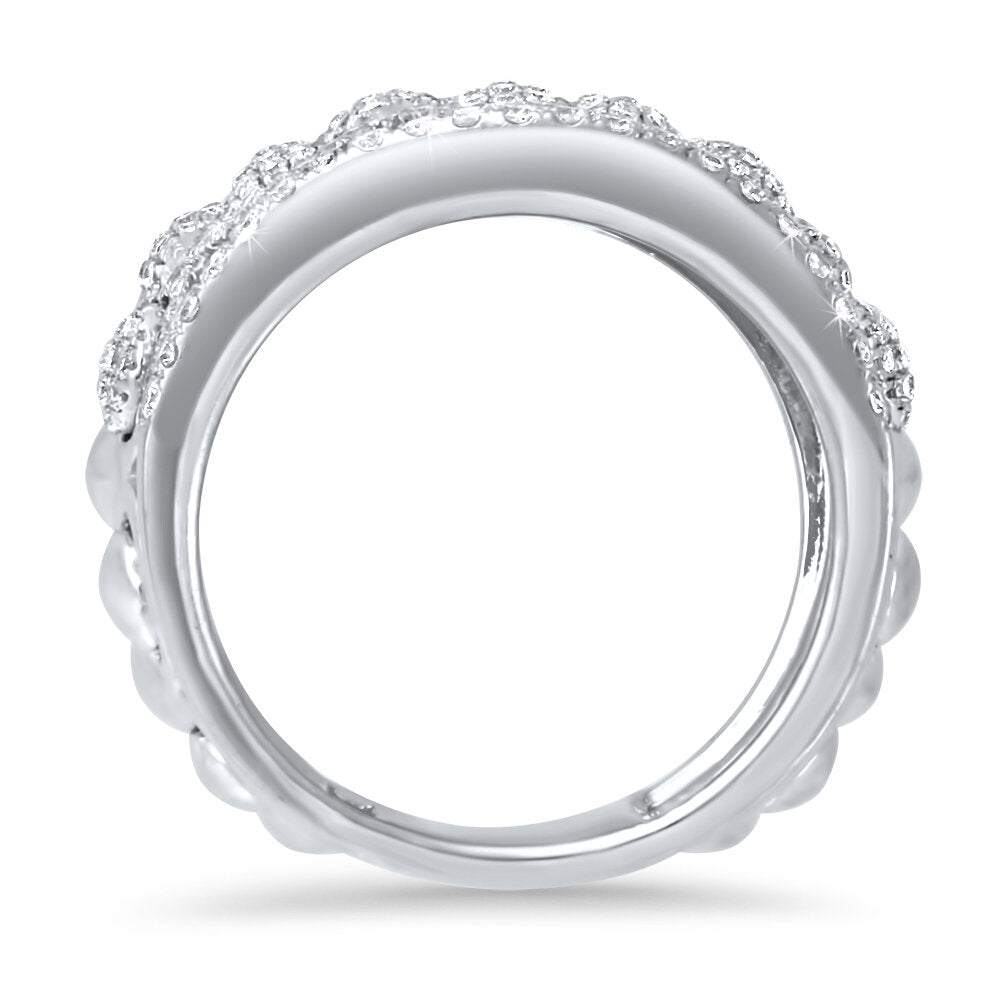 18K  White Gold Diamond Ring