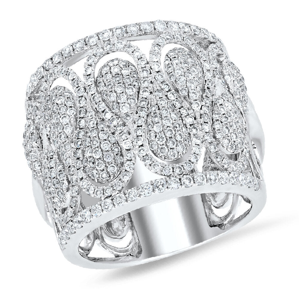 18K  White Gold Diamond Ring