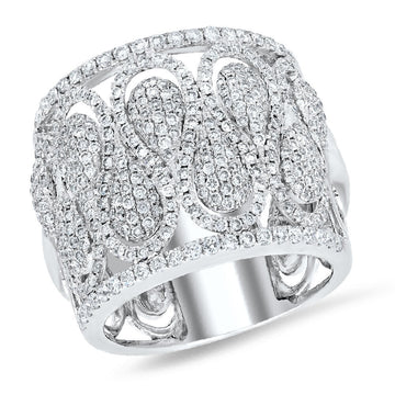 18K  White Gold Diamond Ring