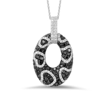 Diamond Pendant In 14K White Gold