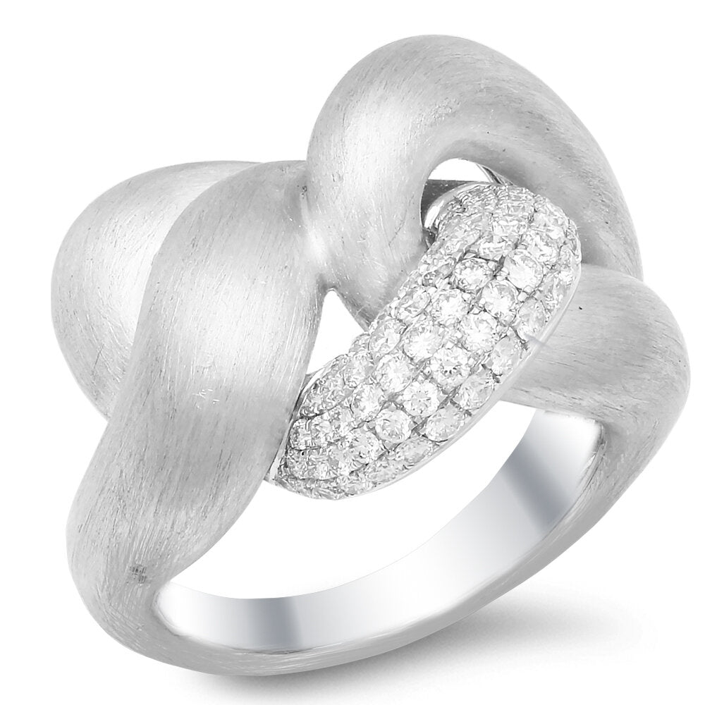 18K White Gold Diamond Ring