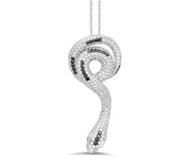 18K White Gold Diamond Pendant