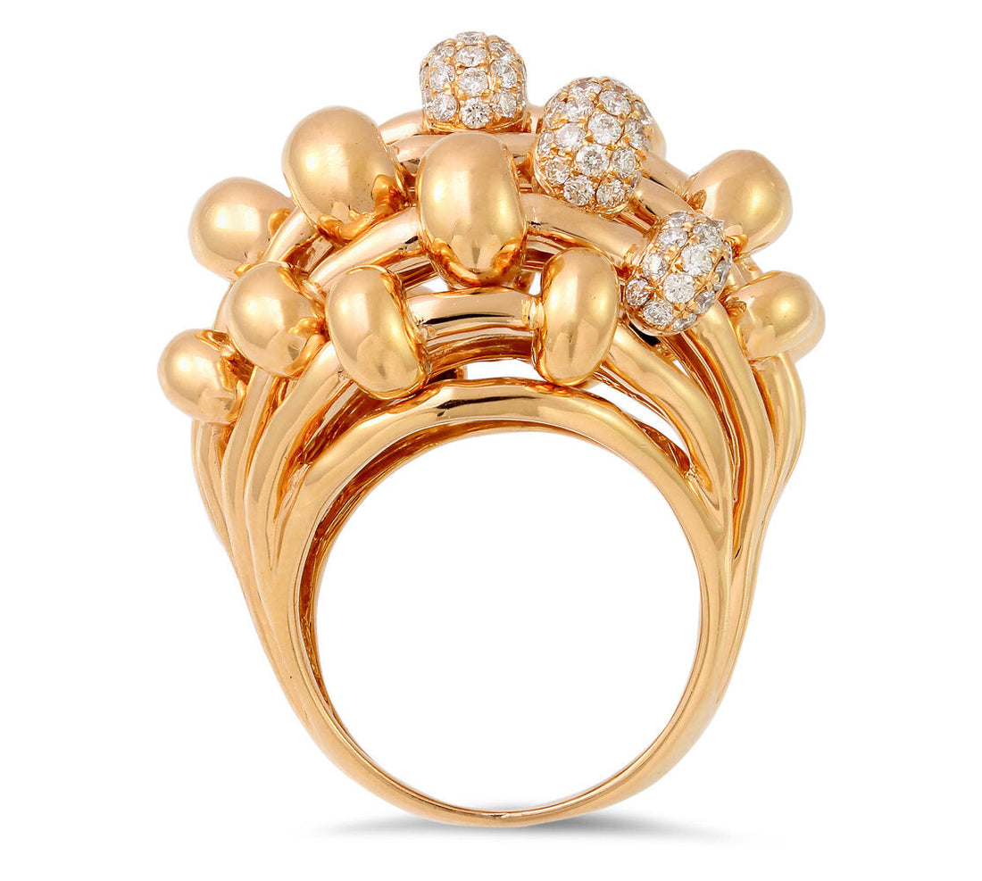 18K Rose Gold Diamond Ring