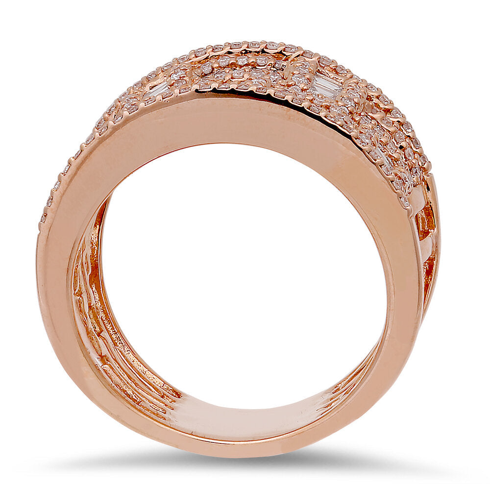 18K Rose Gold Diamond Ring