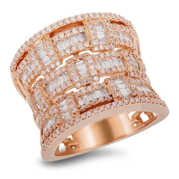 18K Rose Gold Diamond Ring