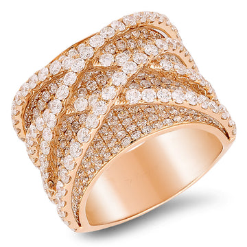 18K Rose Gold Diamond Ring