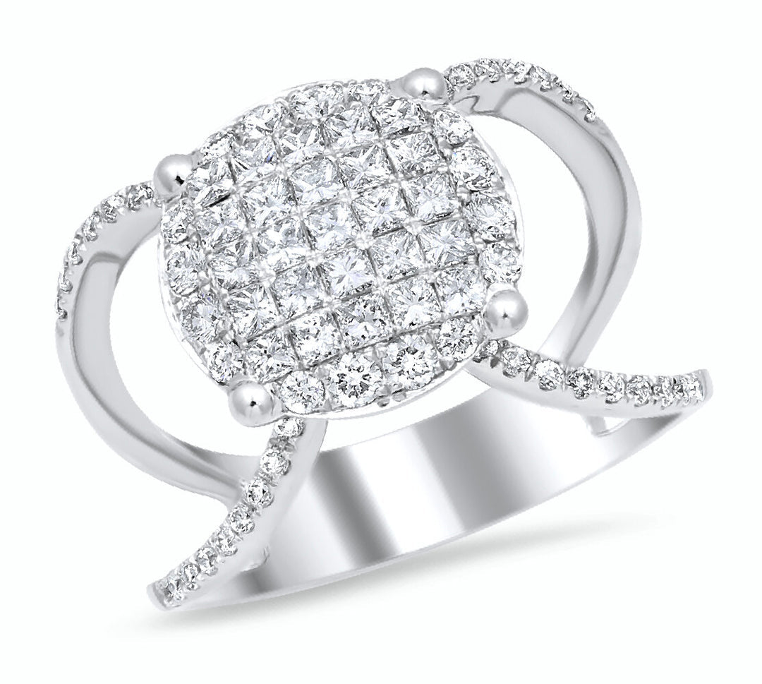18K  White Gold Diamond Ring