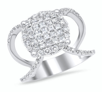 18K  White Gold Diamond Ring