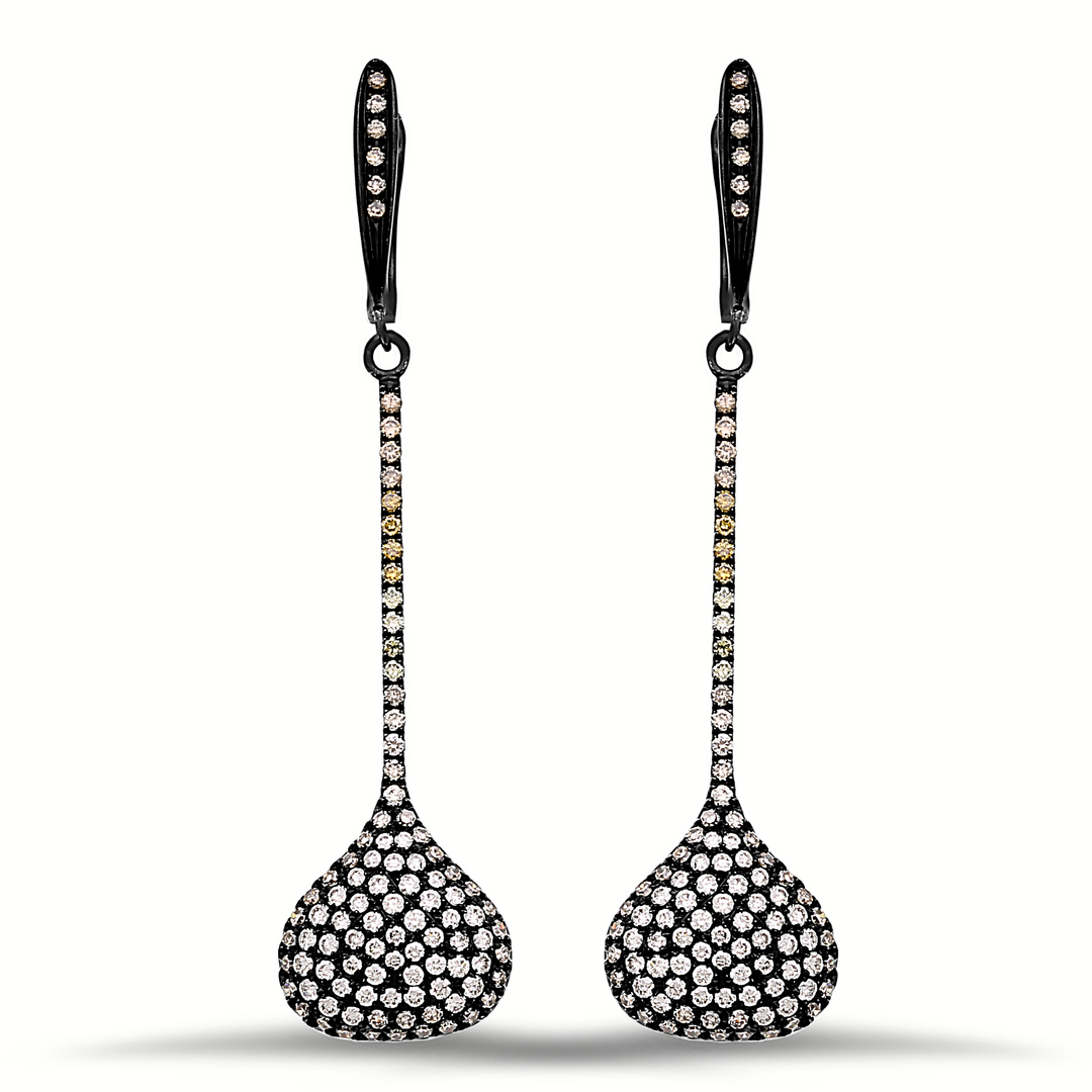 18K Gold Diamond Earrings