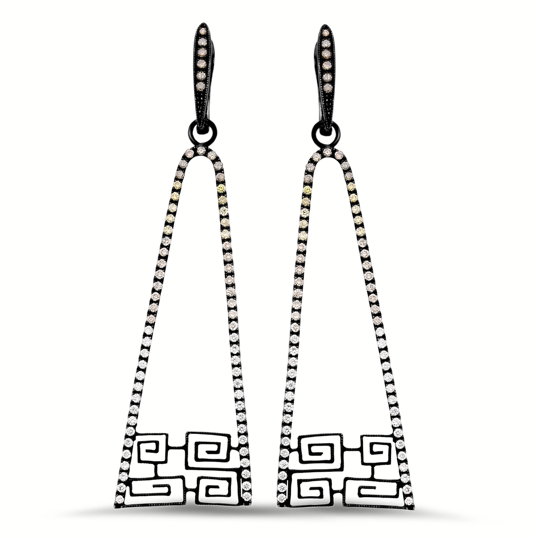 18K Gold Diamond Earrings