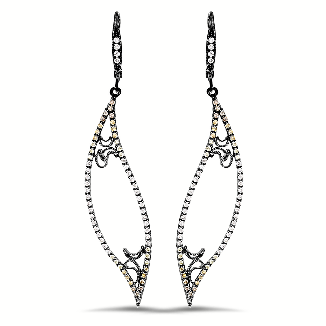 18K Gold Diamond Earrings
