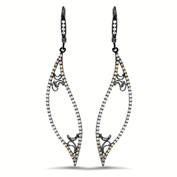 18K Gold Diamond Earrings