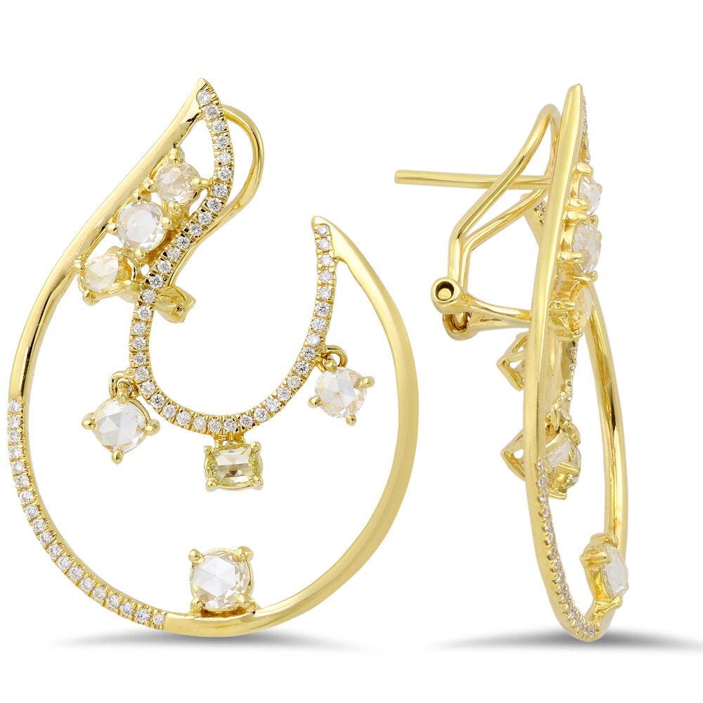 18K Yellow Gold Earrings