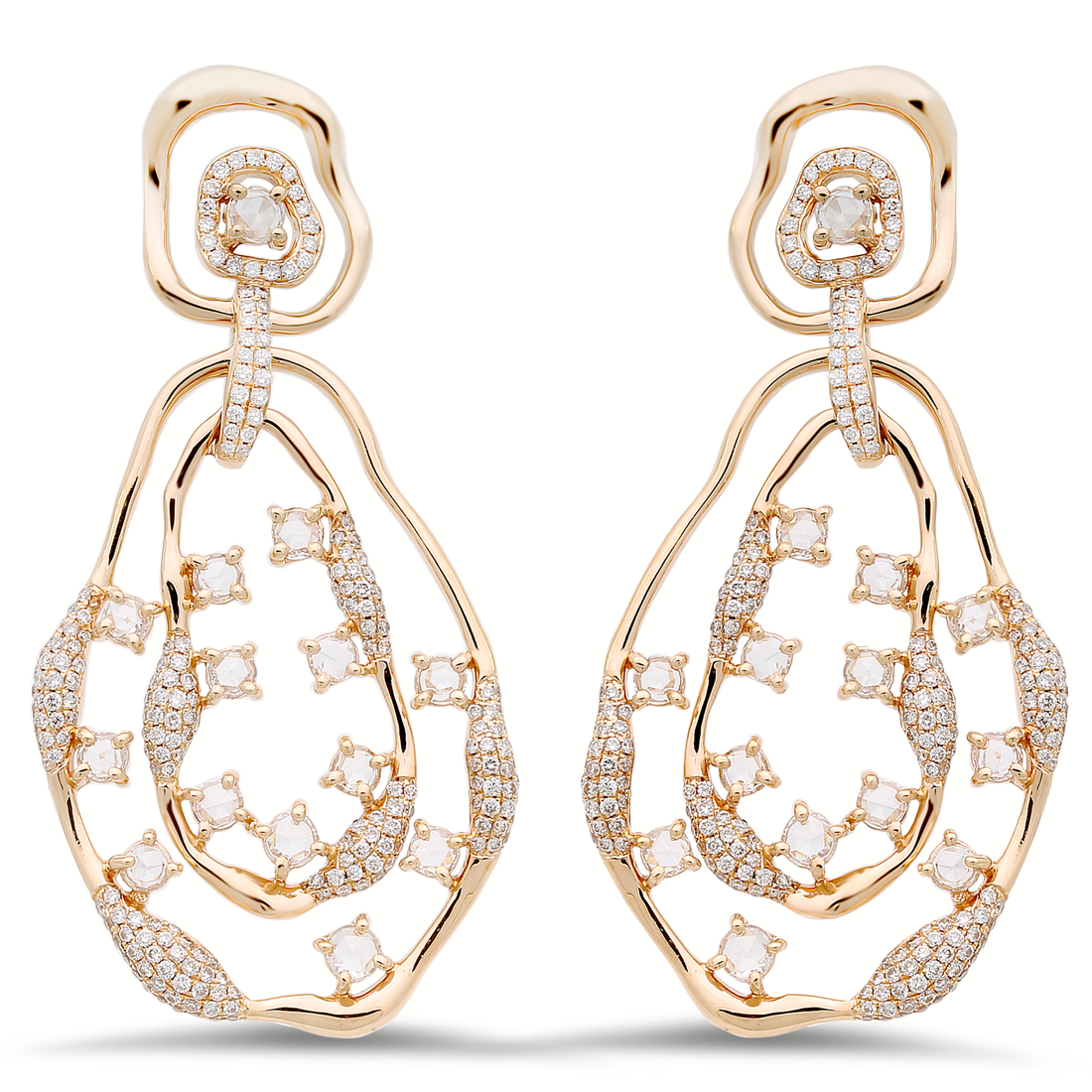 Diamond Earrings In 18K Gold
