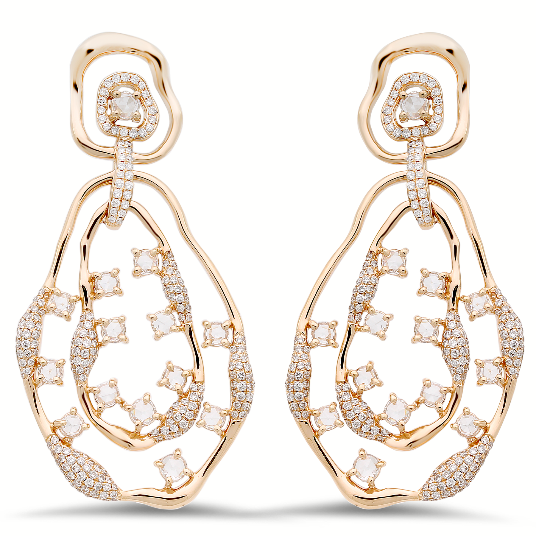 Diamond Earrings In 18K Gold