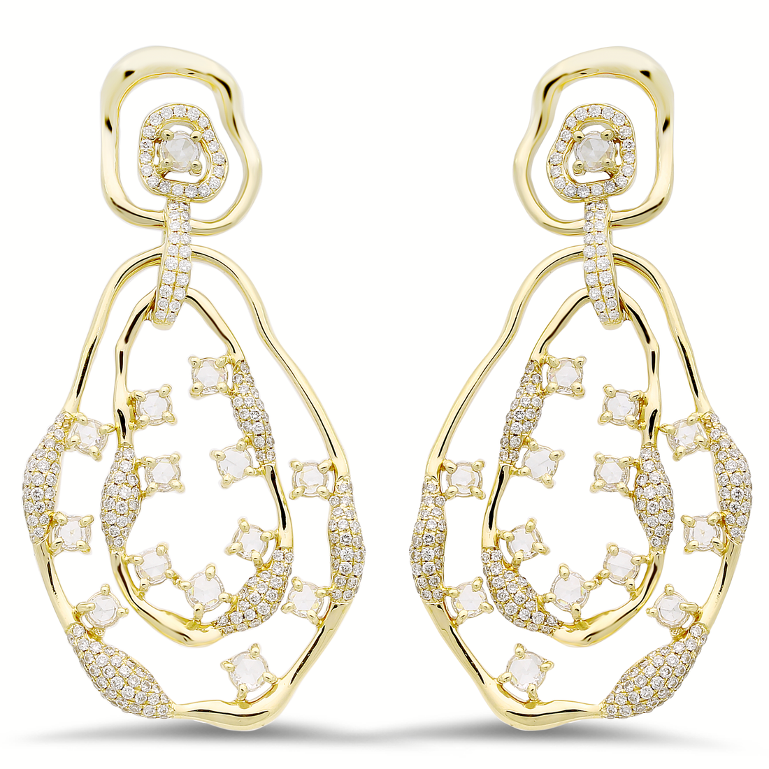 Diamond Earrings In 18K Gold