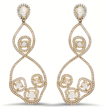 Diamond Earrings In 18K Gold