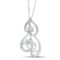 18K Rose Gold Diamond Pendant