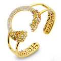 18K Yellow Gold Diamond Bangle