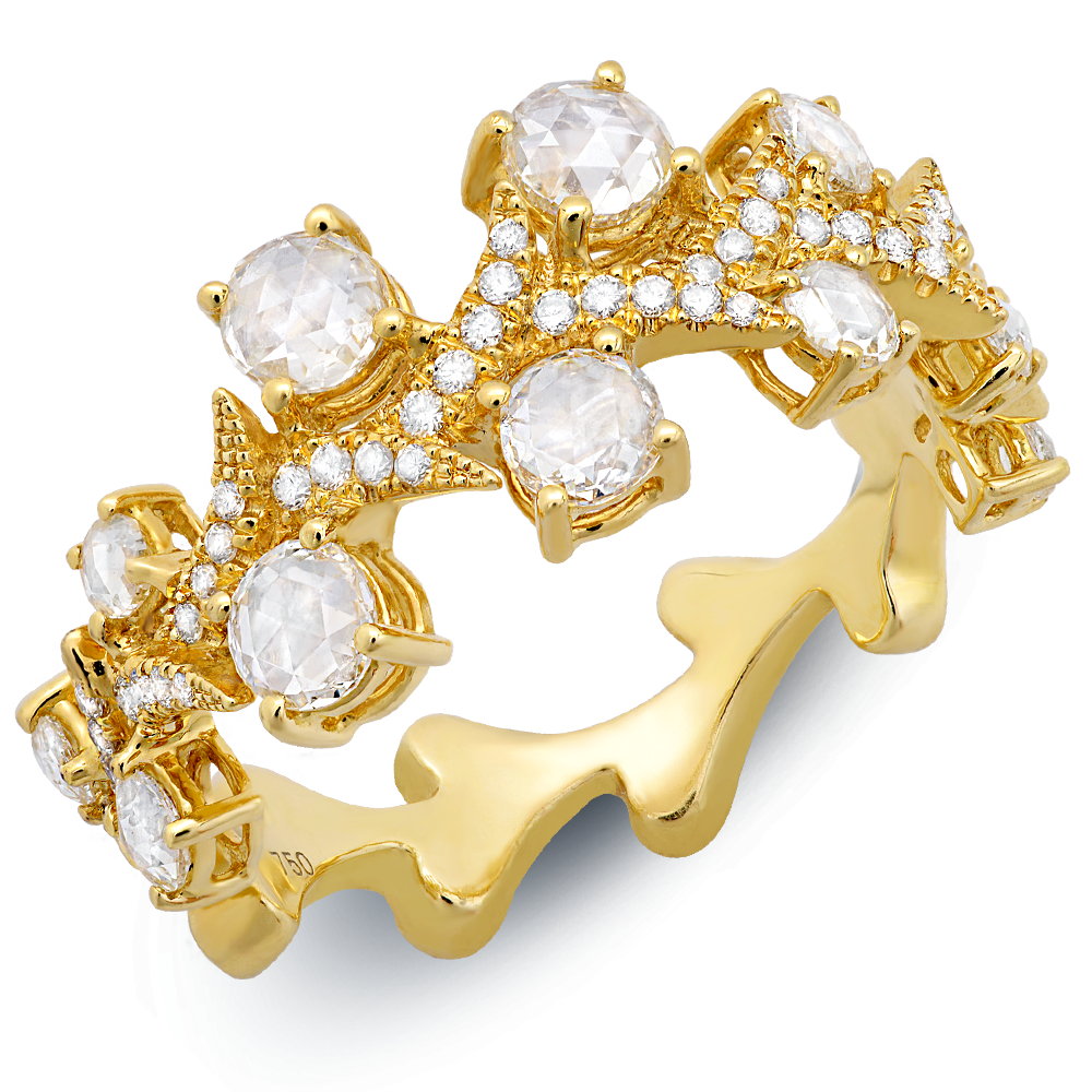 18K  Yellow Gold Diamond Ring