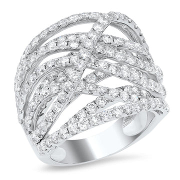 18K  White Gold Diamond Ring