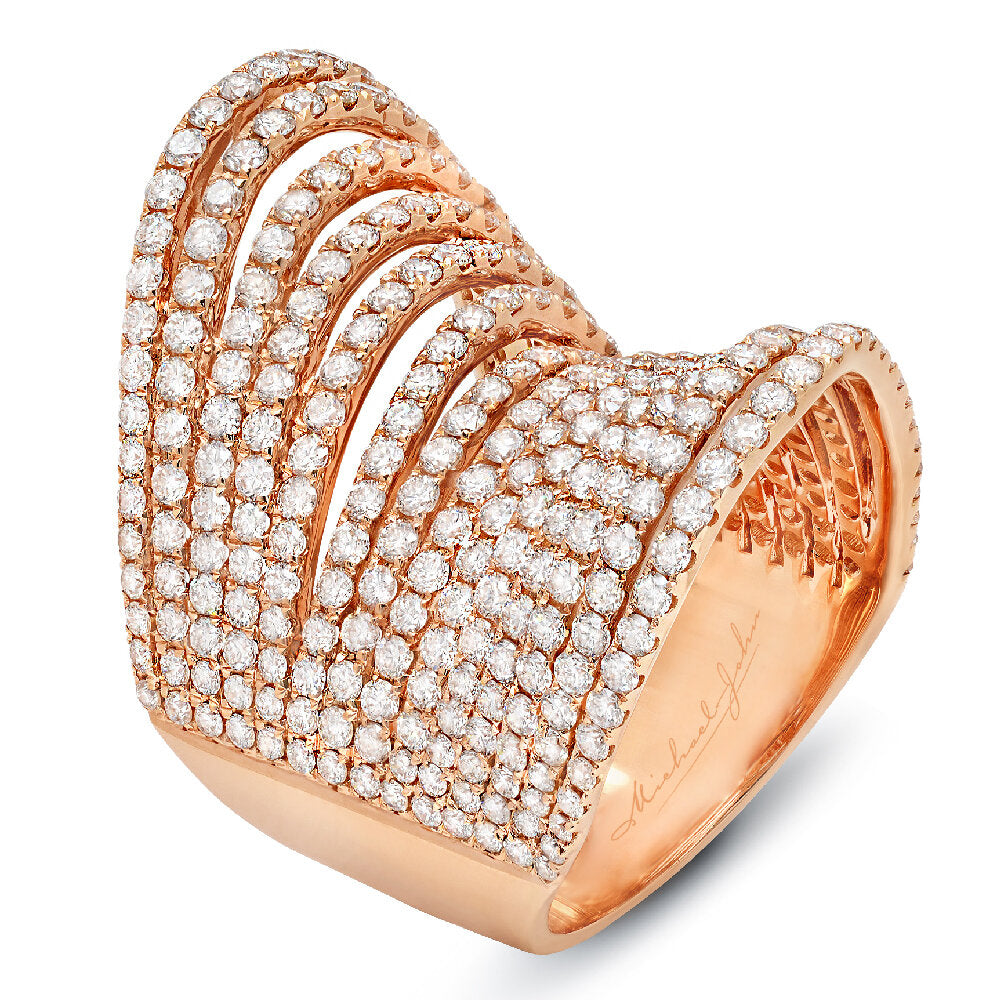 18K Rose Gold Diamond Ring