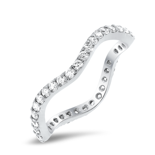 18K White Gold Diamond Eternity Band
