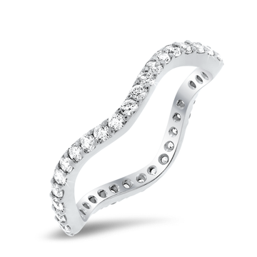 18K White Gold Diamond Eternity Band