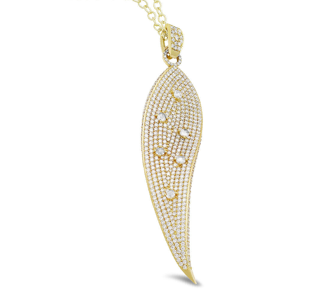 18K Yellow Gold Diamond Pendant