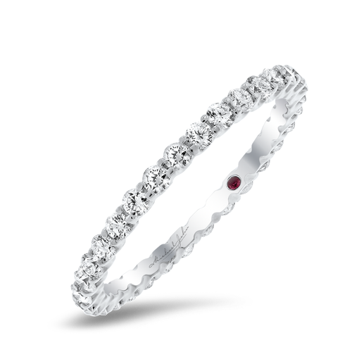 18K White Gold Diamond Eternity Band