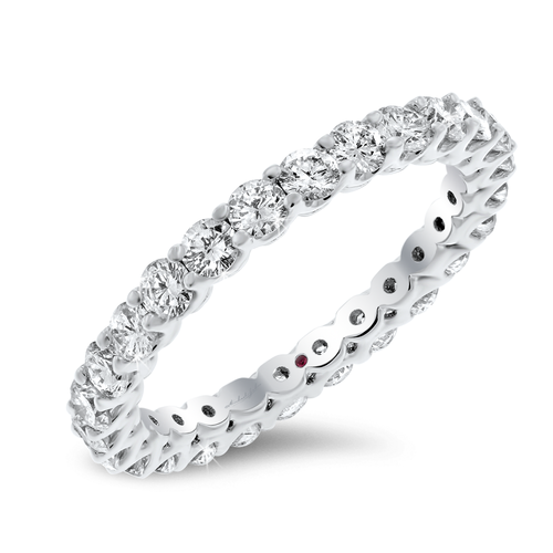 18K White Gold Diamond Eternity Band