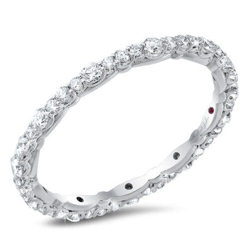 18K White Gold Diamond Eternity Band