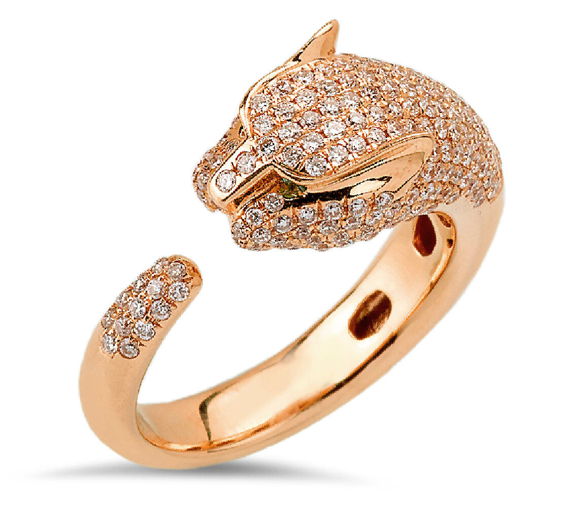 18K Rose Gold Diamond Ring