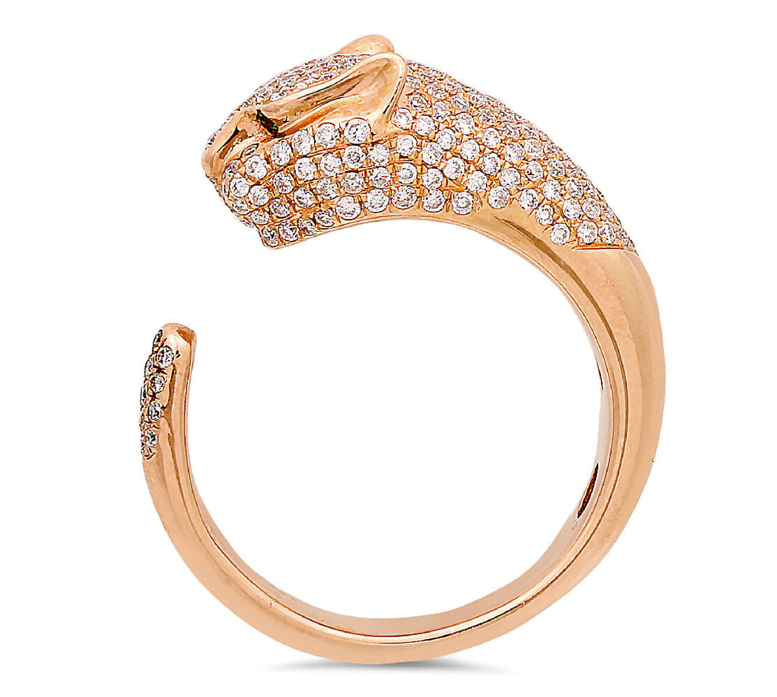 18K Rose Gold Diamond Ring