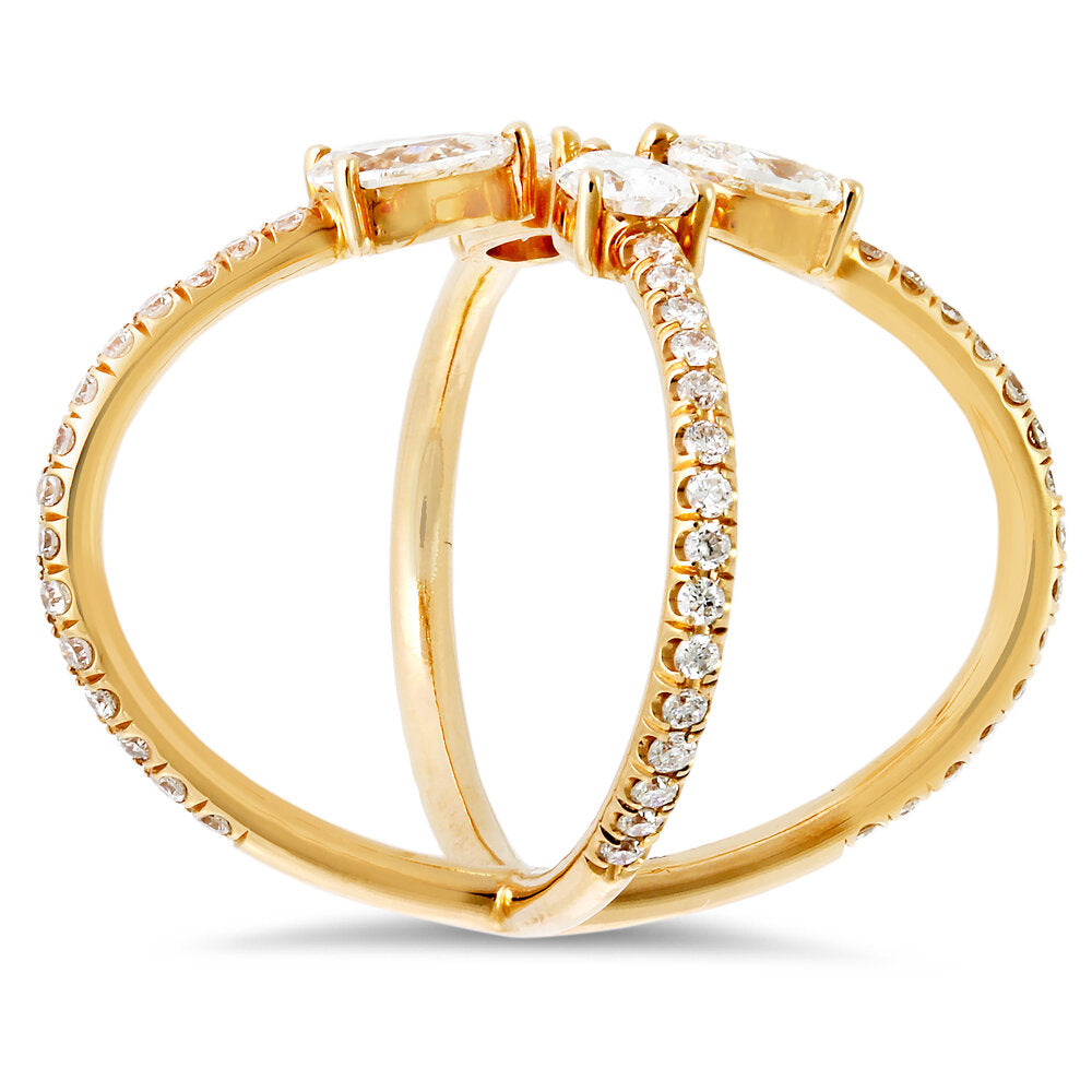 18K Rose Gold Diamond Ring