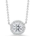 18K White Gold Diamond Pendant