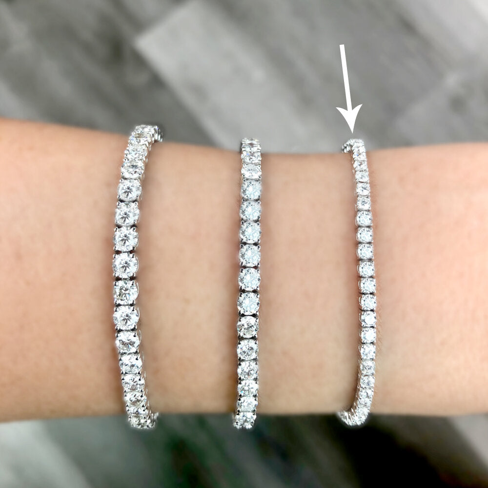 18K White Gold Diamond Tennis Bracelet