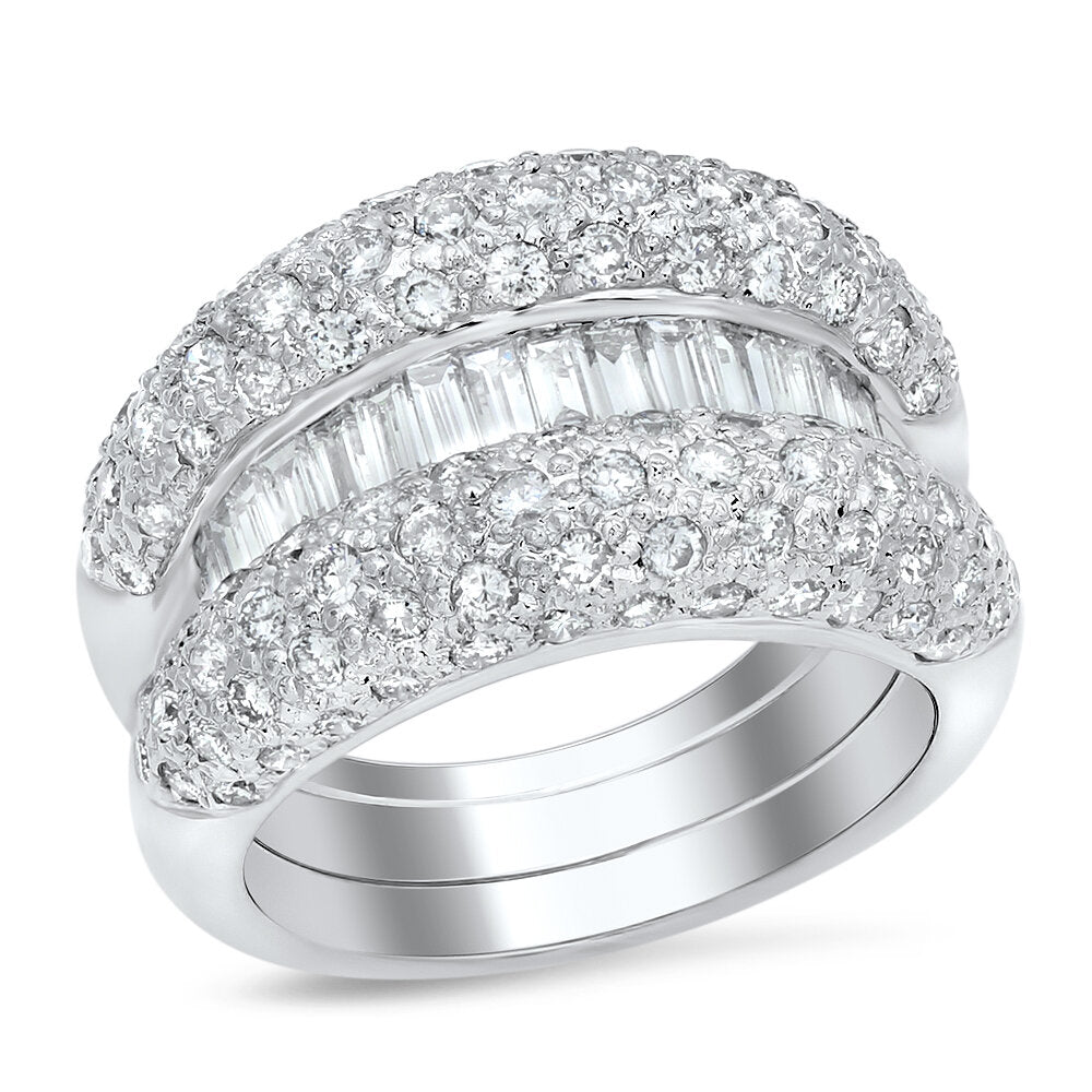 18K  White Gold Diamond Ring