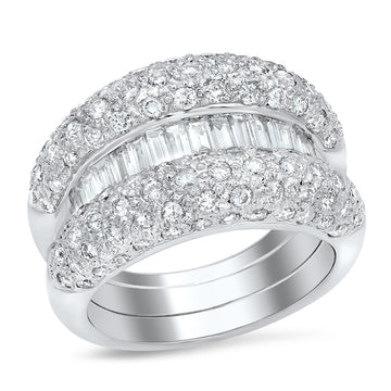 18K  White Gold Diamond Ring