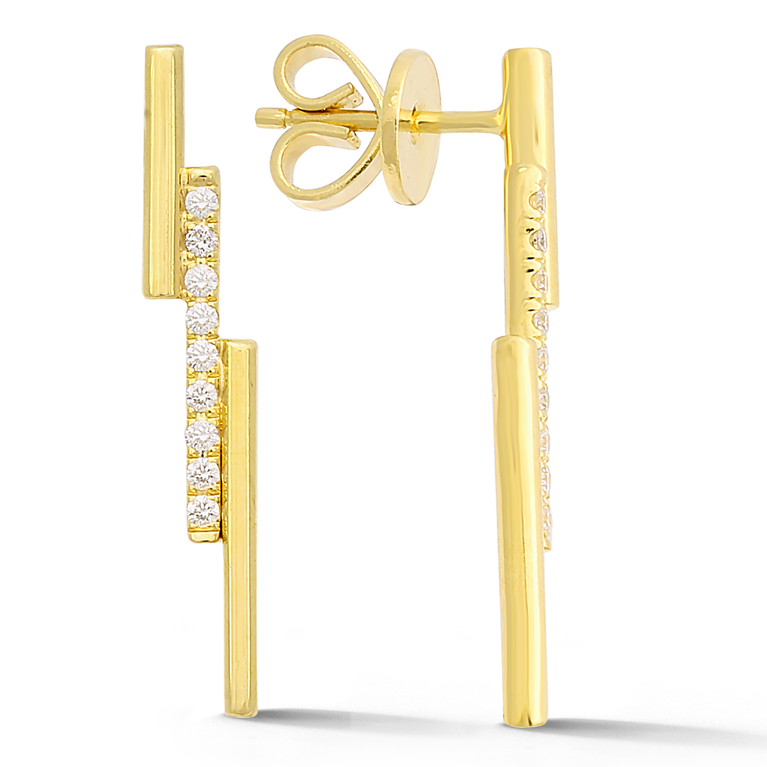 Diamond Earrings In 18K Gold