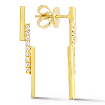 Diamond Earrings In 18K Gold