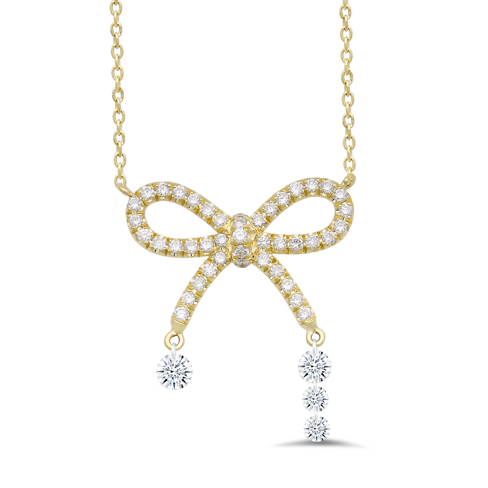 18K Gold Diamond Pendant