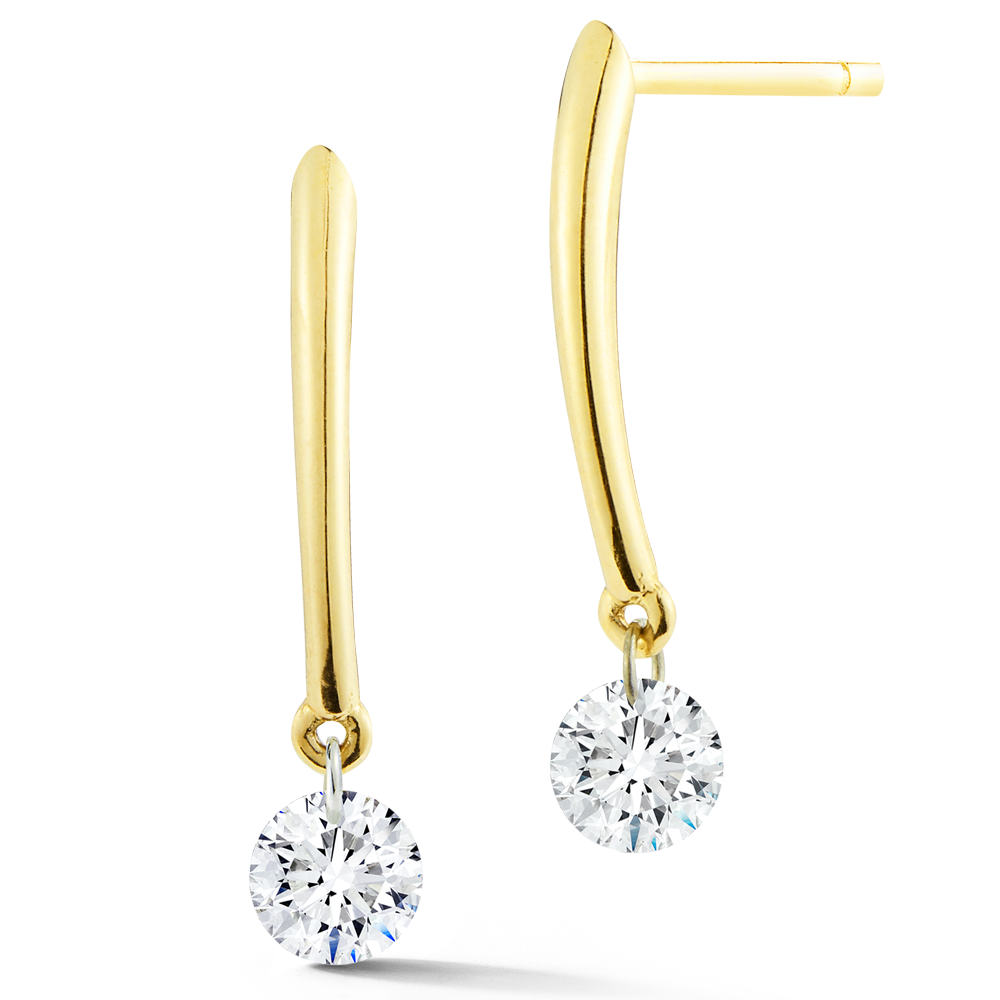 Diamond Earrings In 18K Gold